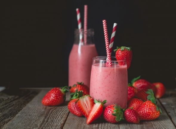 Smoothie De Morango Receitas Leke Alimentos